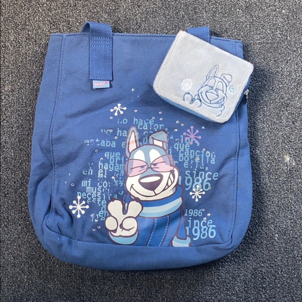 Hand bag with matching wallet